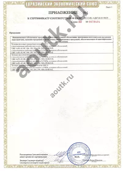 Сертификат соответствия ТР ЕАЭС 043 (пожарная безопасность и пожаротушение )  стр. 2